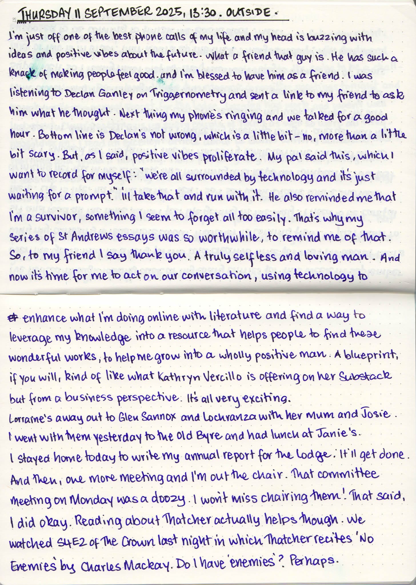 Morning Pages | 11 September 2025