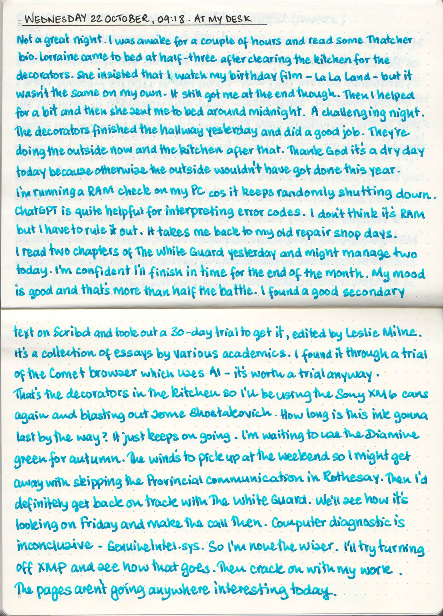 Morning Pages | 22 October 2025