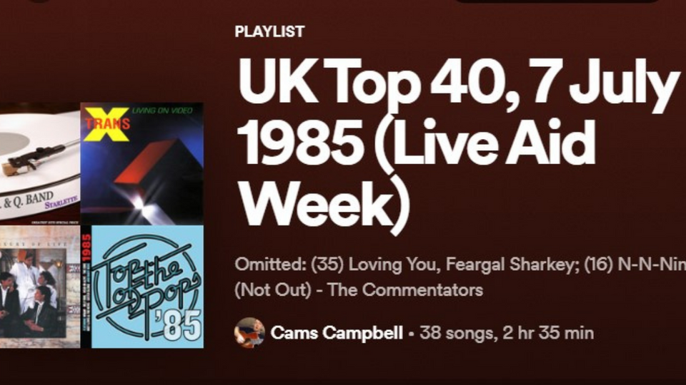 Number 1 in Live Aid Week